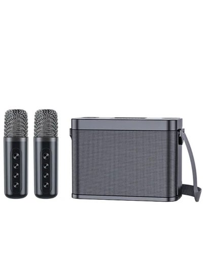 Buy Subwoofer speaker With Double Microphones YS209 Speakers Home Entertainment Outdoor Wireless Karaoke Speaker in UAE