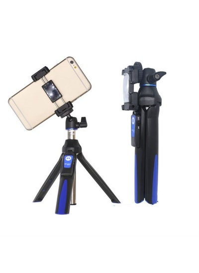 اشتري Benro MK10 Mobile Phone Live Bluetooth Remote Control Selfie Stick Tripod(Blue) في السعودية