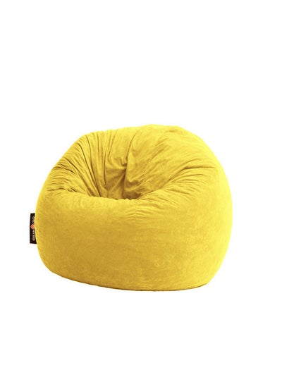 اشتري Grand Fabric Beanbag Yellow في مصر
