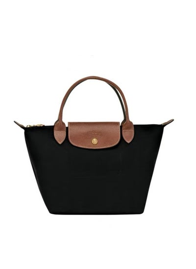 Buy Nylon Shoulder Handbag Snap Zipper Closure Tote Bag in Saudi Arabia