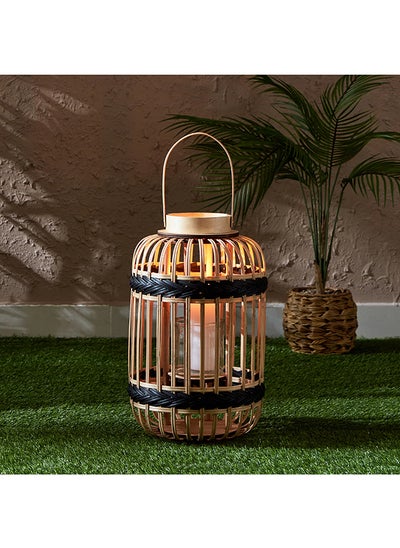 اشتري Deckar Bamboo Lantern with Glass Votive 26 x 41 x 26 cm في الامارات