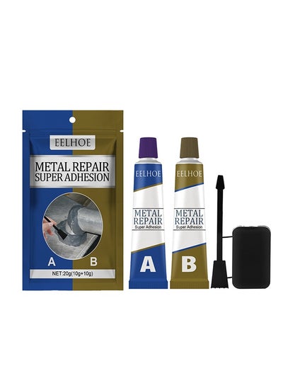 Buy Metal Repair Glue，A and B Repairing Glue | Industrial Metal Repair Paste, Heat Resistance, Powerful Metal Mending Agent for Casting Steel, Sand Holes in Saudi Arabia