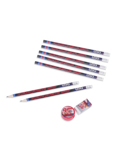 Buy Disney Cars 8 Piece Pencil Set - Blue in UAE