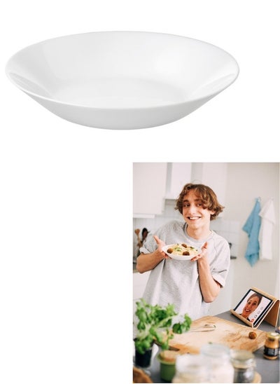 Buy 1Pcs Deep Plate White 20Cm in Egypt