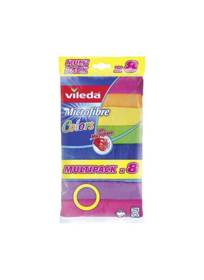 Buy Vileda Micro Fiber Cloth Pack of 8 in UAE