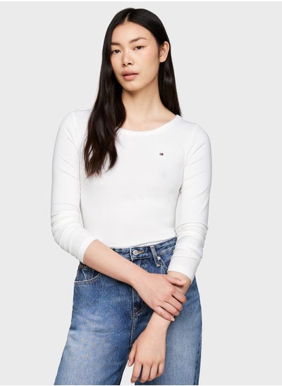 Buy Crew Neck Knitted Top in UAE