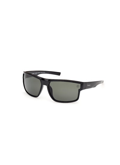 اشتري Men's Rectangular Shape  Sunglasses TB0001601R65 Lens Size: 65 Millimeter - Shiny Black في الامارات