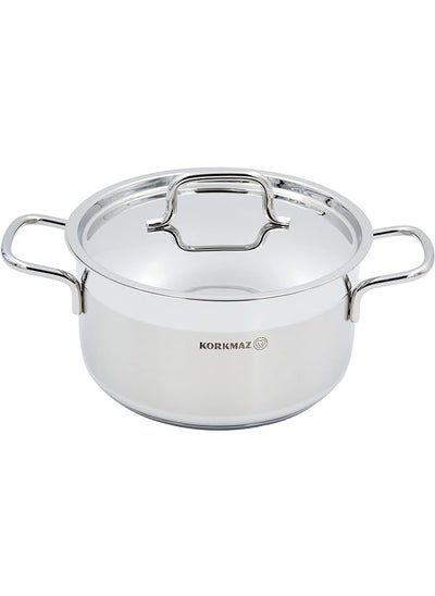 Buy A1016 Alfa Series Stainless Steel 2 Piece Stock Pot Casserole 1.8L in Saudi Arabia