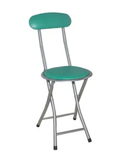 Buy Foldable Chair with Rexin and cusion | Camping Chair | Travel Chair | Masjid Chair | Trip Chair-Green in UAE