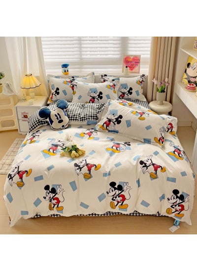 اشتري Disney series Full Size Sheet Set Super Soft Kids 4 Piece Floral Bedding Set  Microfiber Sheets Includes Reversible Pillow Covers في الامارات