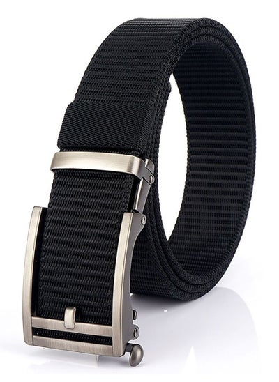 Buy Belts for Men, Slides Ratchet Belt Nylon Web, KASTWAVE Web Men Adjustable Automatic Slide Click Golf in UAE