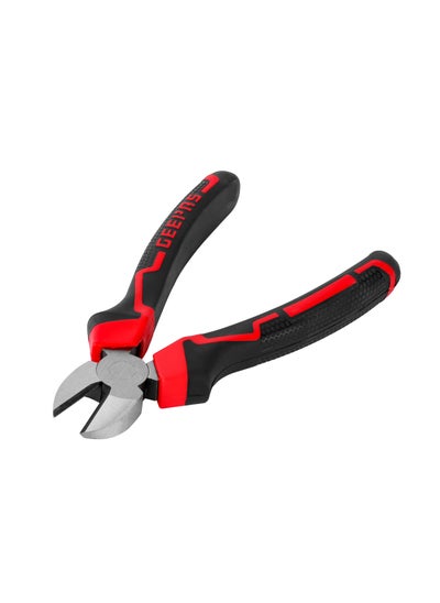 Buy Geepas 6" Diagonal Cutting Plier GT59323, Fiber Handle with Ergonomic Grip| Light-Weight And Durable, Ideal For DIY, Home Improvement, General Repairs, Maintenance, Black and Red in UAE