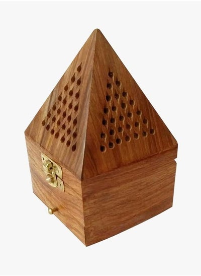 Buy Pyramid Shaped Incense Burner Brown in Egypt