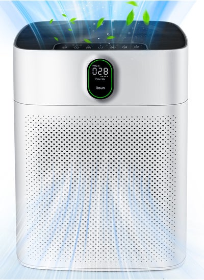 Buy Air Purifiers for Home Large Room up to 100㎡ with PM 2.5 Display Air Quality Sensor, Remove 99.97% of Pet Hair with Double-sided Air Inlet in Saudi Arabia