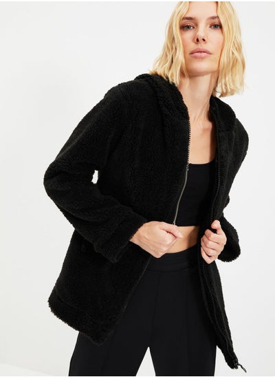 Buy Zip Detail Oversized Coat in UAE