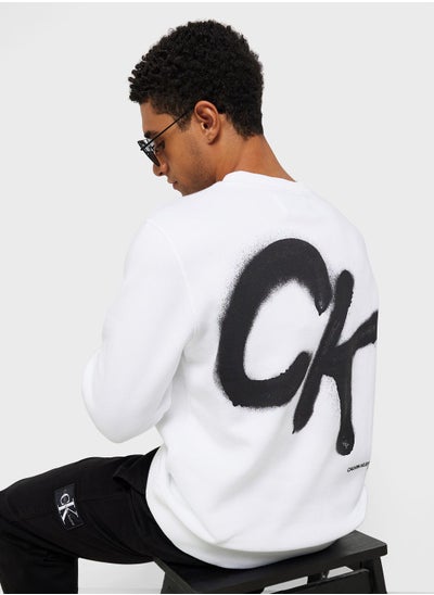 Buy Logo Crew Neck Sweatshirt in UAE