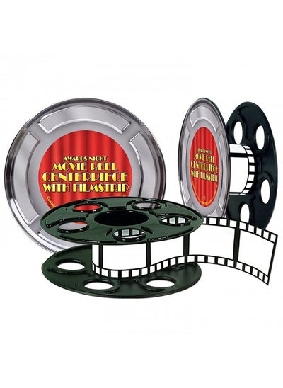 Buy Beistle Movie Reel with Filmstrip Centerpiece, Multicolored in UAE