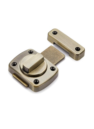 اشتري Rotate Bolt Latch Gate Latches Safety Door Lock,Pet Door Lock, Bathroom,Cabinet Furniture,Windows,Antique Lock Gate Latches Wine Cabinet Closet Door Latches (Bronze) في السعودية