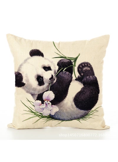 Buy Modern Home Painted Cotton and Linen Pillowcase in Saudi Arabia