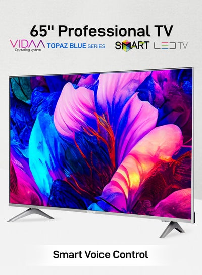 Buy Geepas 65" VIDAA Professional TV- GLED6569SVUHD| Smart Voice Controll, 4K Ultra HD, Smart TV with Frameless Design| With Remote Control, HDMI and USB Ports| Licensed Contents and Pre-Installed Apps in Saudi Arabia