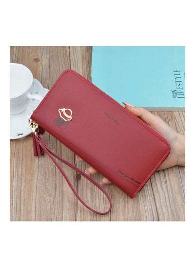 Buy Zip Around Wallet Red in UAE