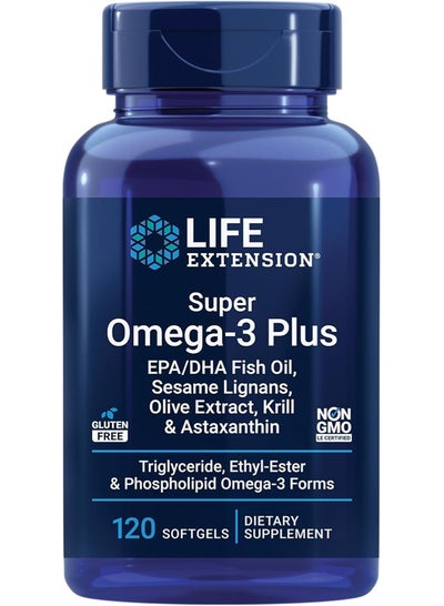 Life Extension Super Omega-3 Plus EPA/DHA Fish Oil, Sesame Lignans ...