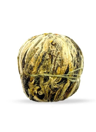 Buy Natural Blooming Triple Yellow Chrysanthemum Loose Leaf Tea Hand Rolled Flowering Tea Balls in UAE