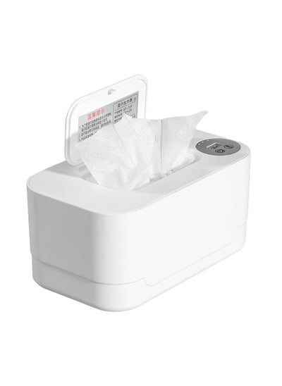 Buy Wipes, wet tissue box USB type, warm, light, easy to carry, wipes, lid, butt wipe heater, electric heating, upper heating 55~ 65 ℃ wipes, lid, warm butt, warm, large capacity, temperature display, energy saving, cold protection, birth gift, wipes box in Saudi Arabia