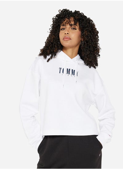 اشتري Essential Logo Relaxed Fit Hoodie في الامارات