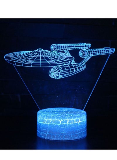 Buy 3D Illusion Star Wars Night Light 16 Color Change Decor Lamp Desk Table Night Light Lamp for Kids Children 8 in UAE