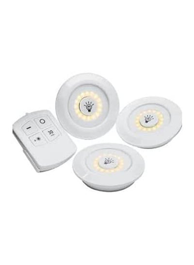 Buy LED Circular Lamp With Battery And Remote Control White in Egypt