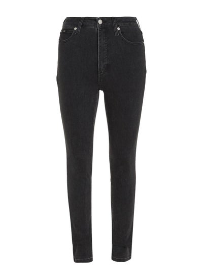 Buy Women's High Rise Skinny Jeans, Black in UAE