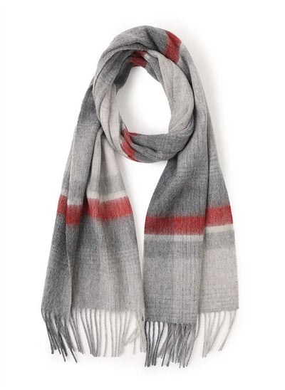 اشتري Warm Wool Checked Scarf في السعودية