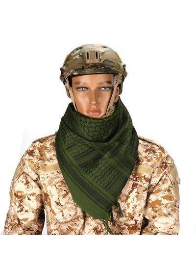 Buy Outdoor Hiking Scarf ,Men & Women Tactical 100% Cotton Military Head Neck Wrap Shawl Motorcycle Hiking Paintball Face Mask 42”X42” in UAE