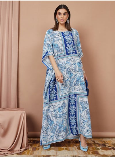 Buy Paisley Print Kaftan in Saudi Arabia