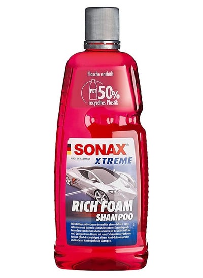 Buy Dense foam shampoo stronger shine German from Sonex Capacity of 1 litre in Saudi Arabia