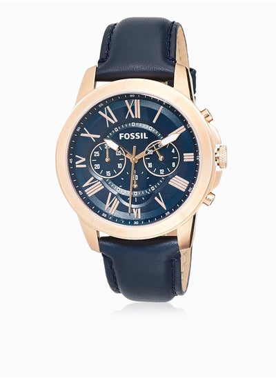 Buy Grant Navy Leather Watch in UAE