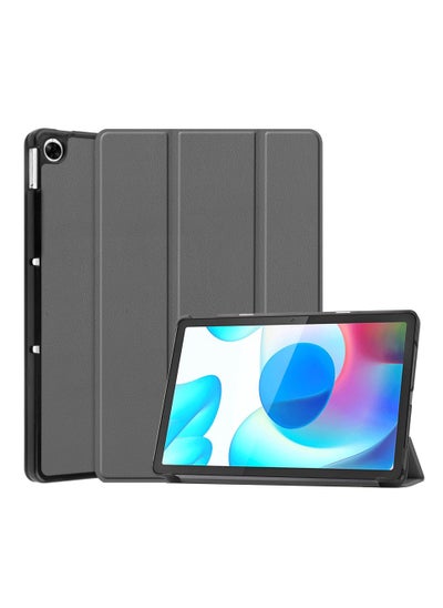 Buy Hard Shell Smart Cover Protective Slim Case for Realme Pad 10.4 Inch Grey in Saudi Arabia