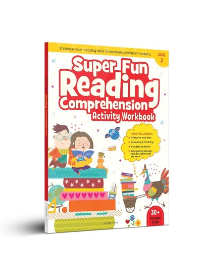 اشتري Super Fun Reading Comprehension - Activity Workbook For Children - Level 2 في الامارات