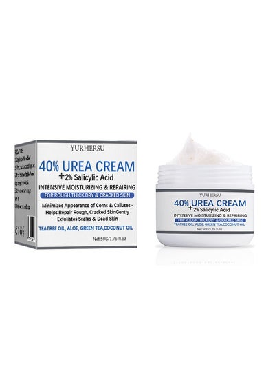 Buy Urea Cream 40% Plus Salicylic Acid 4.6 Oz, Callus Remover Hand Cream Foot Cream For Dry Cracked Feet, Hands, Elbows, Knees, Intensive Moisturizes & Softens Skin, Exfoliates Dead Skin in Saudi Arabia