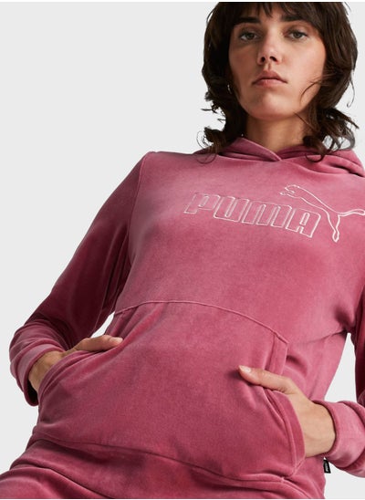 Buy Ess+ Velour Women Sweater in UAE