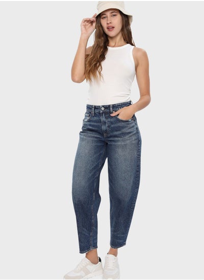 Buy High Waist Balloon Jeans in Saudi Arabia