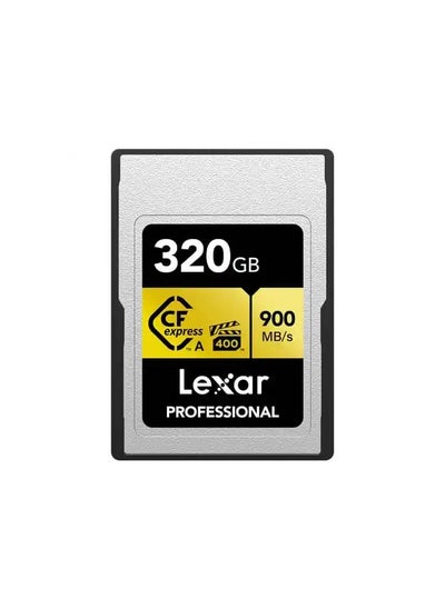 Buy Lexar 320GB Professional CFexpress Type A Card GOLD Series with CFexpress Type A and SD Card Reader in UAE