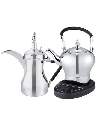 Buy Arabic tea and coffee maker  1.0 L, 1600 Watt  silver color in Saudi Arabia