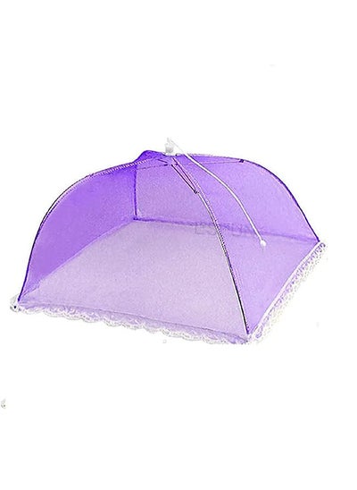 اشتري Mesh Food Cover Tent [ Large Size ] Umbrella Food Cover [ Avoid flys and insects flying into your food ][ Camping Utensil ] (Purple) في الامارات