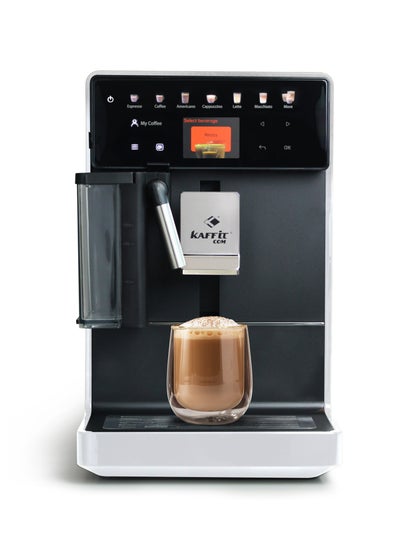 Buy One Touch Fully Automatic Coffee Machine For Espresso & Upto 16 Beverages With Milk, White Color in UAE