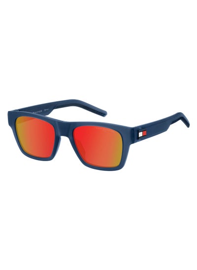 Buy Men's UV Protection Rectangular Sunglasses - Th 1975/S Blue Millimeter - Lens Size: 51 Mm in UAE