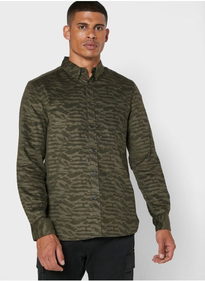 Buy Camo Regular Fit Shirt in Saudi Arabia