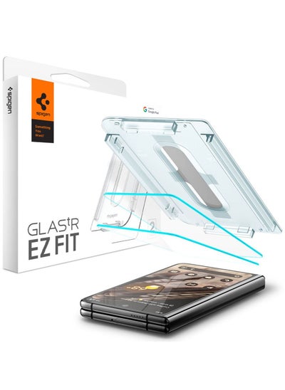 Buy Glastr Ez Fit for Google Pixel Fold Screen Protector Tempered Glass [Outer Front Cover Screen] - 2 Pack in UAE