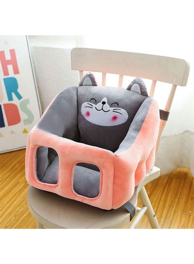 Buy Portable Child Seat, Multifunctional Lightweight, Soft, Breathable and Comfortable with Seat Belt (grey/pink) in Saudi Arabia